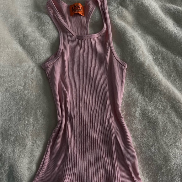 Juicy Couture Light Pink Ribbed Tank Top - Picture 2 of 4